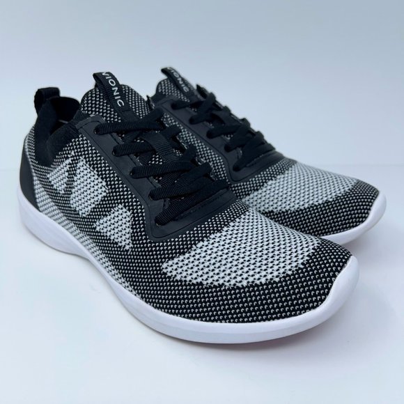 Vionic Womens Lenora Walking Shoes Black White Lace Up Low Top 7.5 Wide - Picture 8 of 12